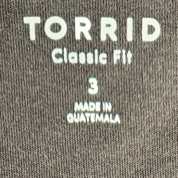 Torrid Black V-Neck Short Sleeve Tee - Picture 12 of 16